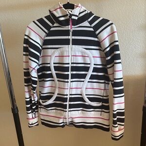 lululemon athletica Black and White Striped Jacket